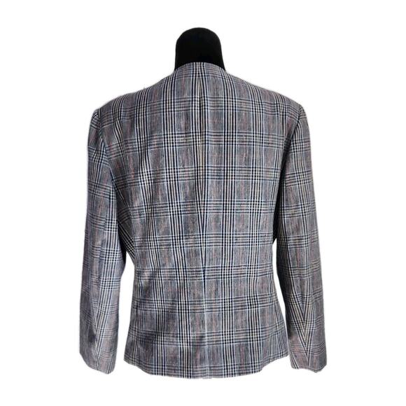Pendleton Country Sophisticates Women's Plaid Silk Blend Blazer Jacket Sz 16 - Picture 3 of 8